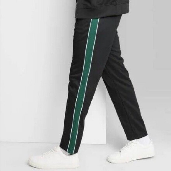 NEW! Original Use Adult Extended Size Track Pants, Black , Side pockets - Picture 1 of 8
